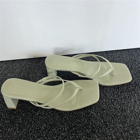 Rubi Green Strappy Heels Size 37 Us 7uk 5 Worn Depop