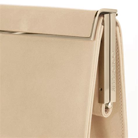 Nude Patent Leather Luxury Clutch Bag Cayla JIMMY CHOO