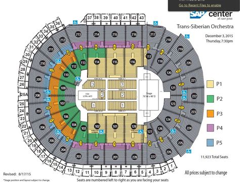 Kitchener Memorial Auditorium Seating Map | Elcho Table