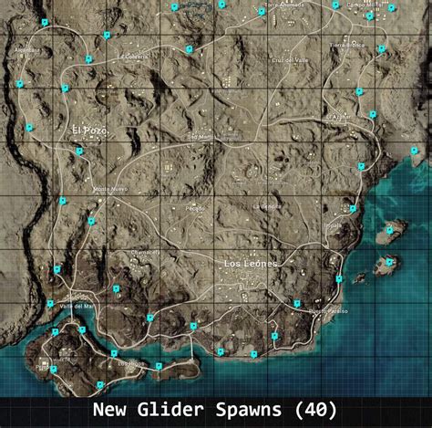 PUBG - Glider Spawns (Erangel and Mirmar Maps)