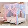 Amazon Mengersi Rainbow Canopy Bed Curtains With Lights Princess