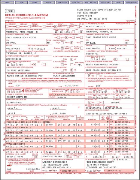 Cms Claim Form