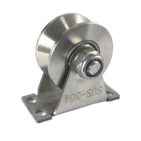 Buy Chiloskit Stainless Steel Sliding Gate V Groove Roller Bearings