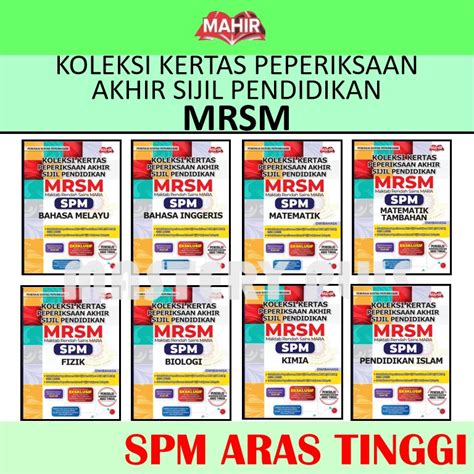 Koleksi Kertas Peperiksaan Akhir Sijil Pendidikan Mrsm Spm Peneraju