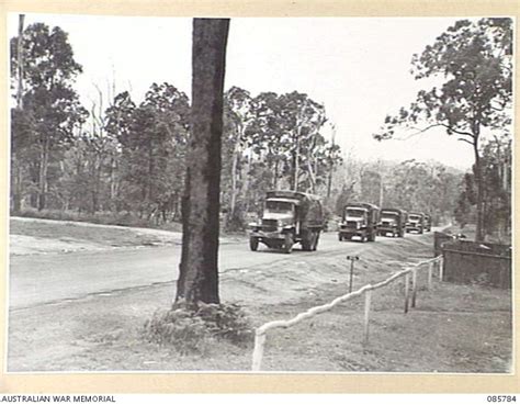 Wondecla Atherton Tableland Qld 1945 01 19 A Convoy Of Vehicles