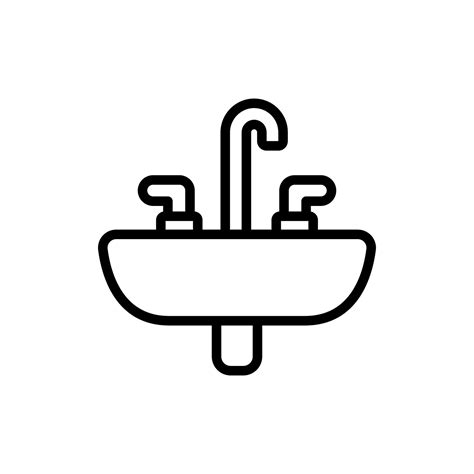 Bathroom Sink Icon Design Vector Template 22480299 Vector Art At Vecteezy