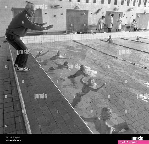 Historic Naked School Swim Lessons Sexy Photos