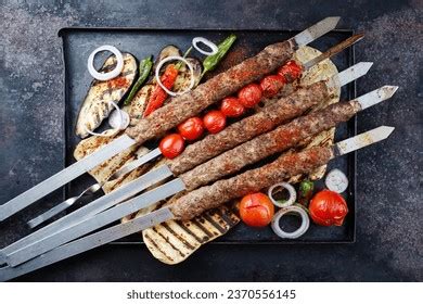 Traditional Turkish Grilled Shish Kebab Kebap Stock Photo 2073130196