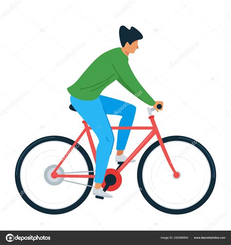 Riding Bicycle Illustration Bicycle Collection