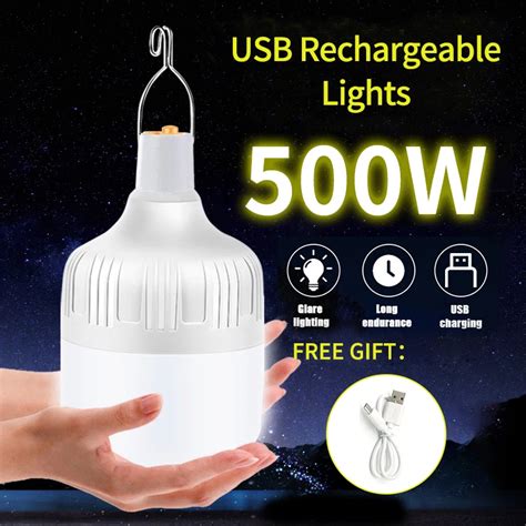 Portatile Usb Ricaricabile Led Luci Da Campeggio Lampada Di Emergenza