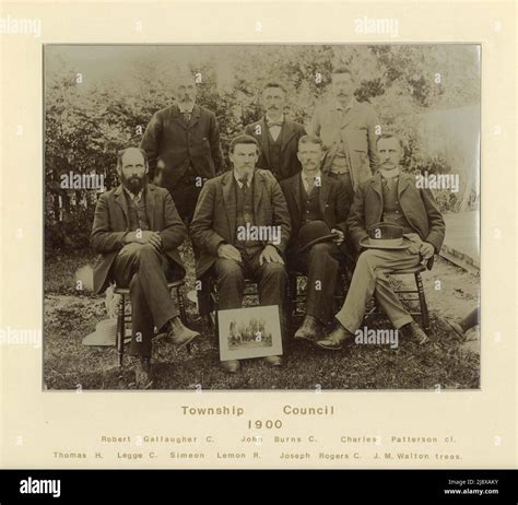 Township Council Of King Ontario Canada In 1900 Stock Photo Alamy