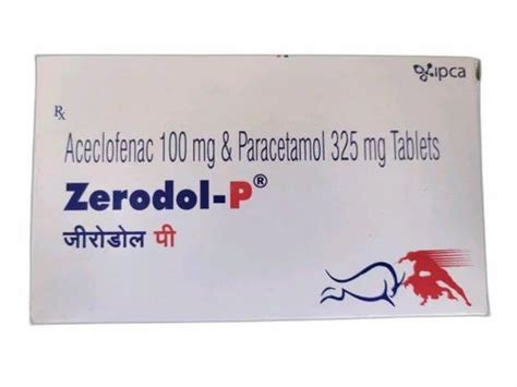 Zerodol P Aceclofenac Paracetamol Tablets Mg At Rs Box In Nagpur