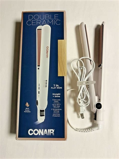 Conair Double Ceramic 1 Inch Flat Iron White Artofit