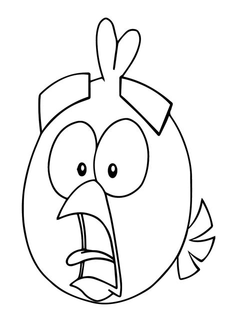 Funny Red Angry Bird Coloring Page Free Printable Coloring Pages