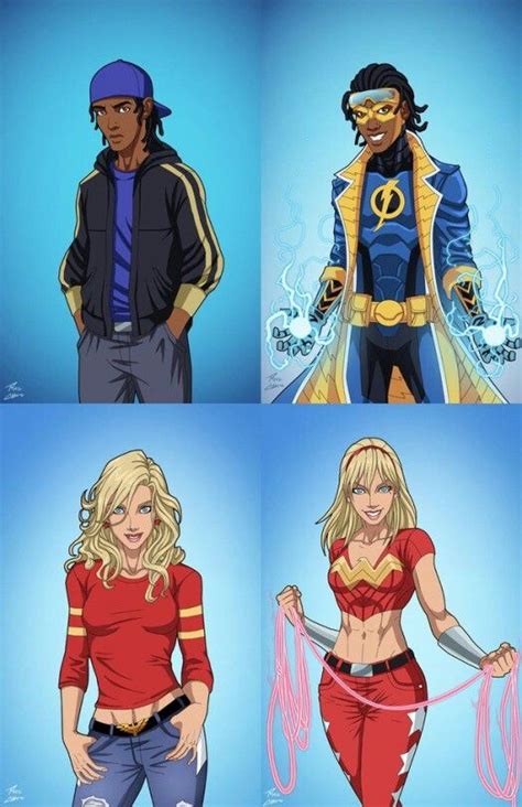 Static Shock And Wonder Girl Personajes De Dc Comics Superhéroes Dc Superhéroes Marvel