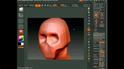 Zbrush урок 1 tutorial subtools lowpoly avi YouTube