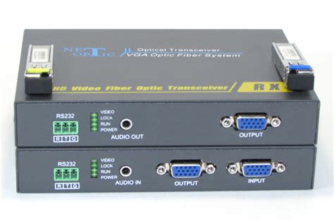 Удлинитель VGA по оптике SM (одномодовое оптоволокно) NO-VGA2-10