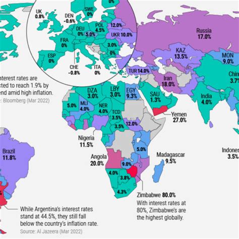 Mapped Gdp Growth Forecasts By Country In 2023