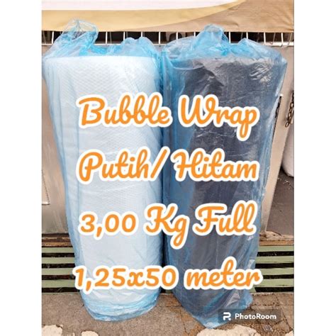 Jual Rol X M Kg Bubble Wrap Putih Hitam Tebal Kuat