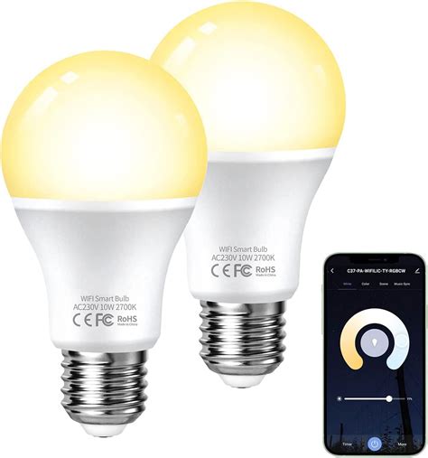 Alexa Gl Hbirnen Smart Led Lampen E Fitop Wlan Gl Hbirne Dimmbar