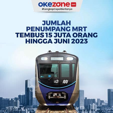 Jumlah Penumpang Mrt Jakarta Tembus Juta Orang Hingga Juni