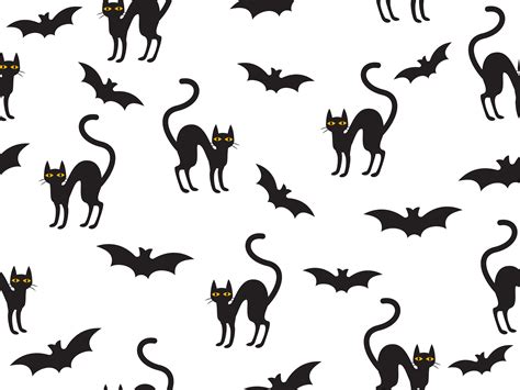 Cat And Bat Pattern 662038 Vector Art At Vecteezy