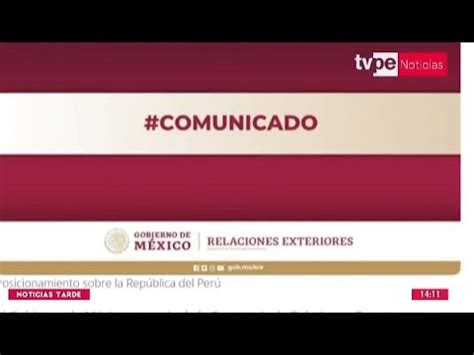 México lamenta decisión del Perú de reducir relaciones diplomáticas