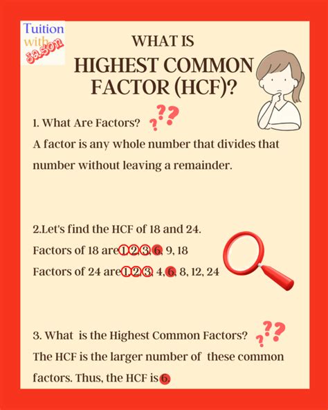 Math Sec 1 Highest Common Factor HCF Tuition With Jason Math