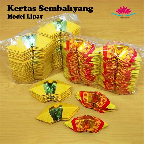 Jual Kertas Sembahyang Kimcua 888 Lipat Emas Perak Shopee Indonesia