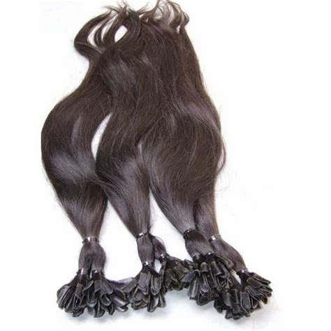 Natural Black Brown Human Hair U Tip Hair Extensions Pack Size