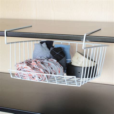 Panier De Rangement Linge Pour Tag Re Ajouter Rangement Dans Armoire