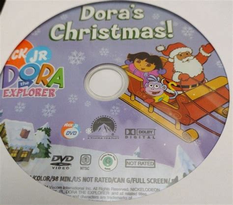 Dora The Explorer Doras Christmas Dvd Disc Only 2004 Nick Jr