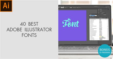 Adobe Illustrator Fonts List