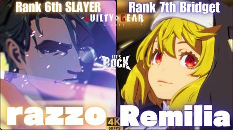 GGST Rank 6th SLAYER スレイヤー razzo vs Rank 7th Bridget ブリジット