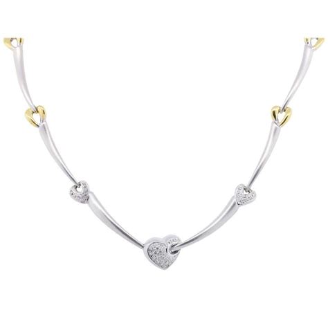 Louis Vuitton Diamond Gold Signature Necklace At 1stdibs