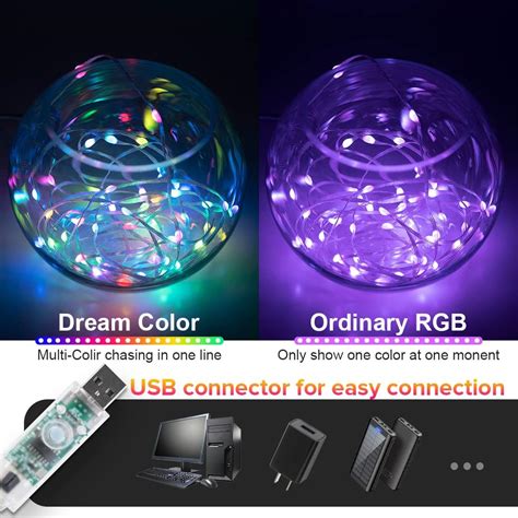 Buy Smart Fairy String Lights Rgb Ic Ws B Ic Ft Usb Bluetooth