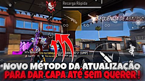 COMO SUBIR CAPA NO FREE FIRE NA NOVA ATUALIZAÇÃO MELHOR SENSIBILIDADE