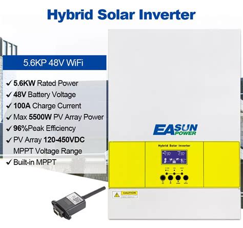 Easun Power W Solar Inverter Mppt A Solar Charger W Pv