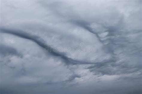 Stunning Asperatus Cloud Formations In The Sky Stock Photo Image Of