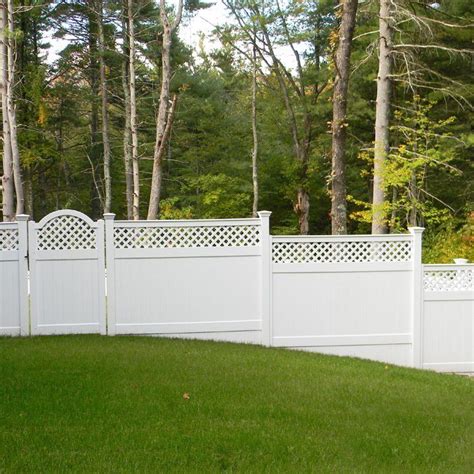 Prime Diagonal Lattice PVC Semi Privacy Fence Plastic Vinyl Privacy