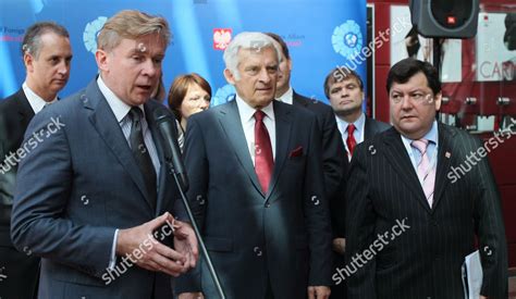 European Parliament President Jerzy Buzek C Editorial Stock Photo