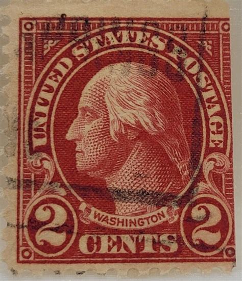 Mavin Very Rare George Washington Two Cent Red Stamp