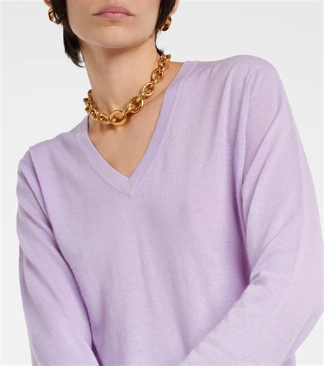 Jane Cashmere Sweater In Purple Lisa Yang Mytheresa