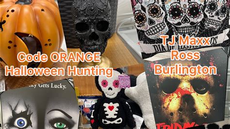 Code Orange Halloween Hunting At TJ Maxx Ross Burlington Shop