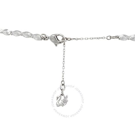 Swarovski Louison Ladies Rhodium Plated Necklace 5435164 9009654351644