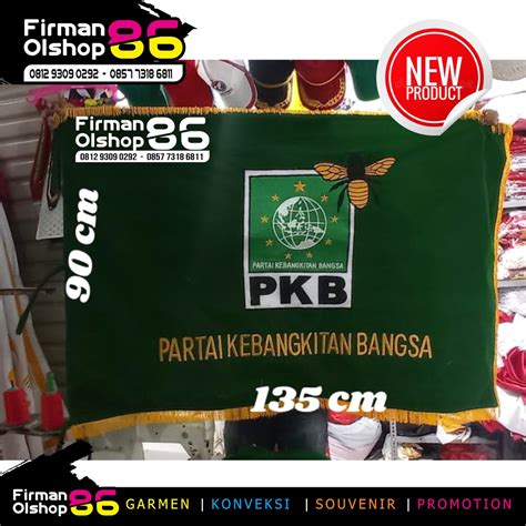 Jual BENDERA PATAKA PKB LOGO LEBAH TERBARU BENDERA PATAKA PARTAI