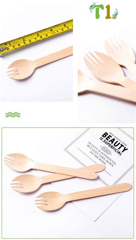 Birch Wooden Disposable Spork Manufacturers China Customized Products