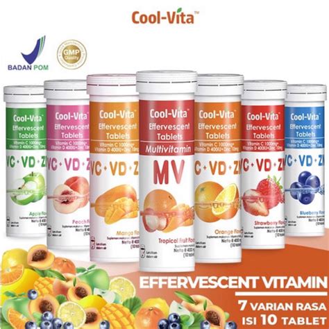 Jual Coolvita Effervescent Tablets Vit C Mg Vit D Iu Zinc