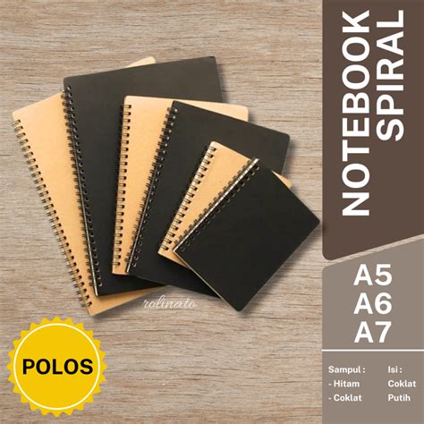 Jual Notebook Spiral Simple Basic A A A Buku Tulis Spiral Polos