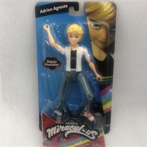 Playmates Toys Zag Miraculous Ladybug Adrien Agreste Posable Figure